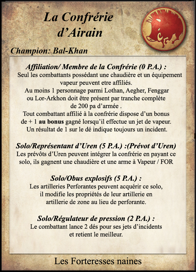 Confrérie d'Airain (Forteresse de Vapeur)